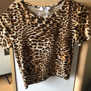 cheetah print crop top